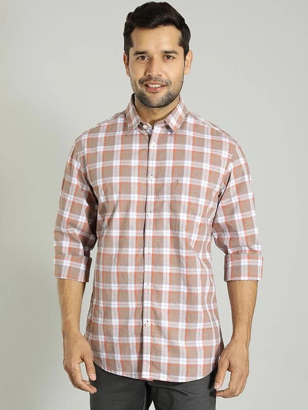 Indian Terrain Men Checkered Multicolor Shirt